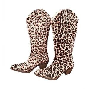 NEW STERLING KREEK women's kitty on the prowl boots in cheetah
